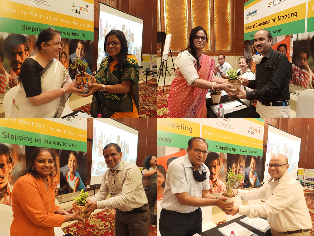 Vihaan felicitated four strategic partners for their contribution in providing technical support to implementing partners 